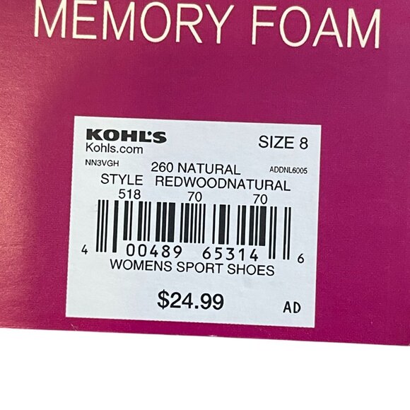 NWT Women's SO Slip-On Sport/Sneaker Shoes Size 8 Redwood/Natural - Picture 2 of 9